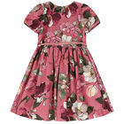 Girls Pink Floral Dress, 2, hi-res